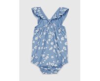 Baby vzorované body Modrá, 3-6M