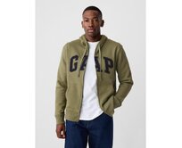 Mikina na zip Logo Zelená, S