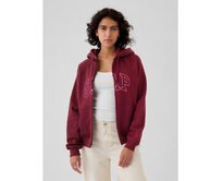 Mikina na zip Vintage Soft Červená, XXS