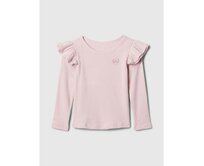 Baby top s volánky Růžová, 2YRS