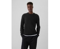 Texturovaný svetr Černá, XL