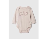 Baby bavlněné body Růžová, 3-6M