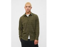 Svrchní flanelová košile Zelená, S