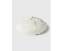 Pletený baret s příměsí vlny Bílá, onesize