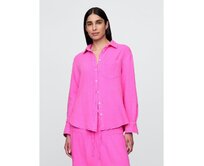 Mušelínová oversize košile Gap Růžová, XXS