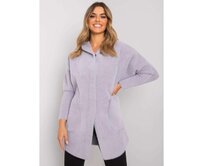 Dámský kabát z alpaky CAROLYN šedý Světle šedá, Univerzální