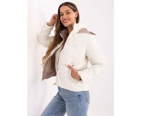 Ecru přechodová bunda s kapucí Ecru, M