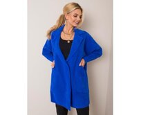 Dásmký kabát z alpaky NORA modrý Modrá, Univerzální