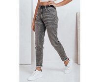 Dámské džíny mom fit, šedé Břidlicová, s34