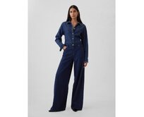 Džíny Mid Rise UltraSoft Baggy Modrá, 30