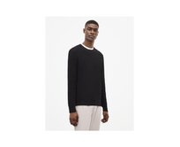 Pletený svetr Tepic s drobným vzorem Černá, S