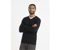 Hladce pletený svetr Veviflex Černá, S