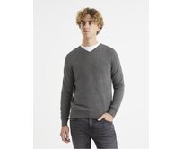 Hladký melírovaný svetr Veviflex Šedá, S