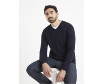 Hladce pletený svetr Veviflex Modrá, S