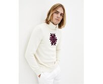 Svetr s rolákem Peneige Krémová, XXL