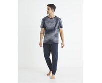 Bavlněné pyžamo Bisible Modrá, S