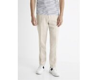 Lněné oblekové kalhoty Bohot2 Béžová, 38