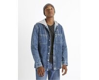 Džínová košile s kapucí Caoris Modrá, M