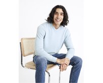 Bavlněný svetr Decotonv Modrá, S