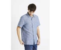 Lněná košile Damralin Modrá, S