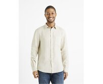 Lněná košile Daflix Béžová, S