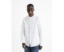 Lněná košile Damaolin Bílá, S