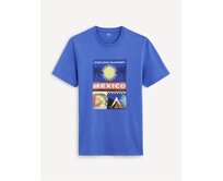 Tričko s potiskem Dexico Modrá, M