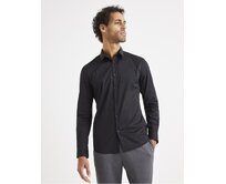 Košile extra slim Černá, XL