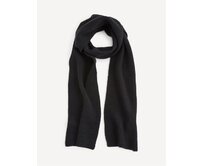 Žebrovaná šála Viribs Černá O Černá, tu