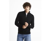 Svetr Celim s límcem na zip Černá, XXL