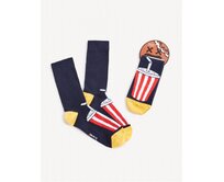 Vysoké ponožky Soda Tmavě m Modrá, tu