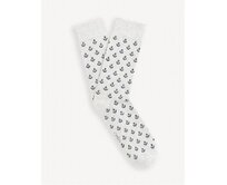Vzorované ponožky Gisoancre Šedá, onesize