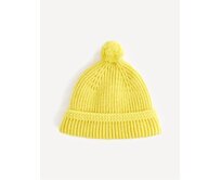 Pletená čepice Sipom s bambulí Žlutá O Žlutá, tu