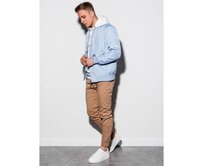 Pánská bunda bomber IAN světle modrá Světle modrá, XL