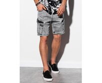 Pánské šortky džínové  ALONZO šedé Šedá, L