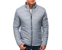 Pánská prošívaná bunda RASHAD šedá Šedá, S