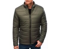 Pánská prošívaná bunda JADEN olivová Olivová, S