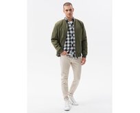 Pánská prošívaná bunda RUSSEL olivová Olivová, S