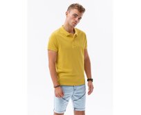 Pánská polokošile s piké úpletem žlutá S1374 Žlutá, M