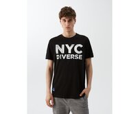 Pánské tričko s potiskem NY CITY 04 S1829 černá barva Černá, S