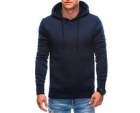 Pánská mikina s kapucí EM-SSNZ-22FW-018 V5 tmavě modrá Námořnická modrá, S