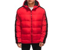 Pánská prošívaná zimní bunda V2 EM-JAHP-0101 červená Červená, S