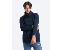 Pánská dlouhá mikina s kapucí PARIS tmavě modrá Námořnická modrá, XXL