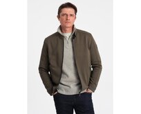 Pánská bunda BIKER tmavě olivově zelená Olivová, XL