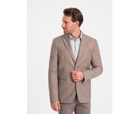 Pánské sako s kapsou V3 OM-BLZB-0115 béžová Béžová, S