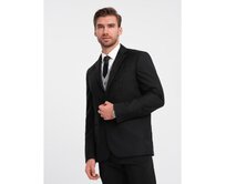 Pánské sako s kapsou V4 OM-BLZB-0115 černá Černá, S