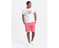 Pánské šortky LOOSE FIT jasně červené Červená, XXL