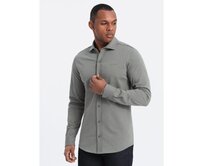 Pánská bavlněná košile REGULAR světle khaki Khaki, S