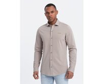 Pánská bavlněná košile REGULAR popelavá Šedá, S
