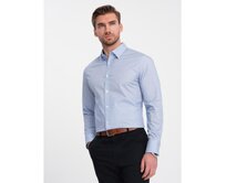 Pánská bavlněná košile REGULAR FIT světle modrá Světle modrá, S